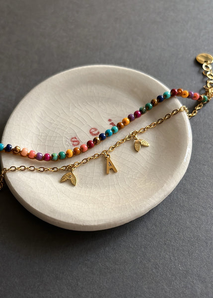 Braccialetto multicolor doppio