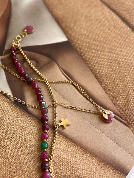 Braccialetti doppi pietre dure