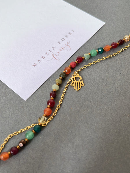 Braccialetti doppi pietre dure