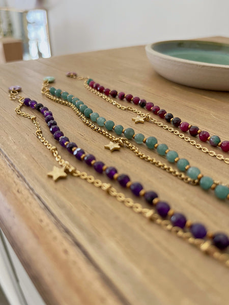 Braccialetti doppi pietre dure