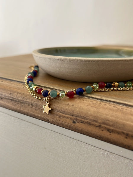 Braccialetti doppi pietre dure