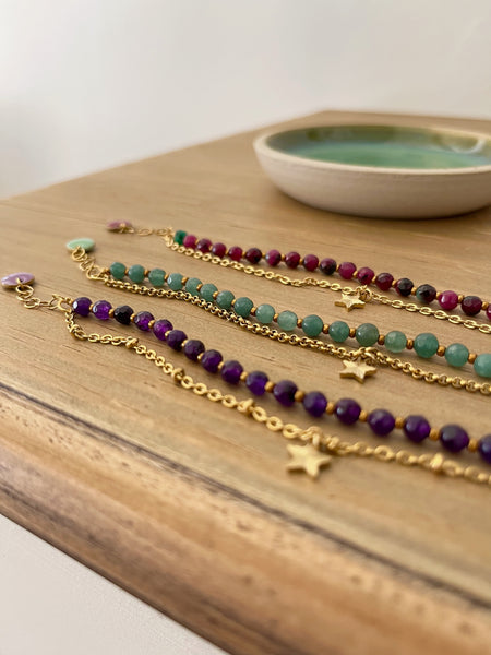 Braccialetti doppi pietre dure