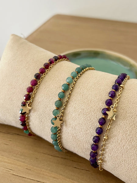 Braccialetti doppi pietre dure