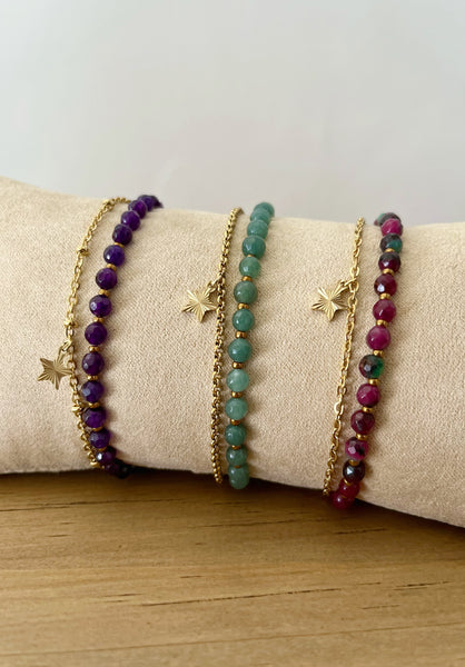 Braccialetti doppi pietre dure