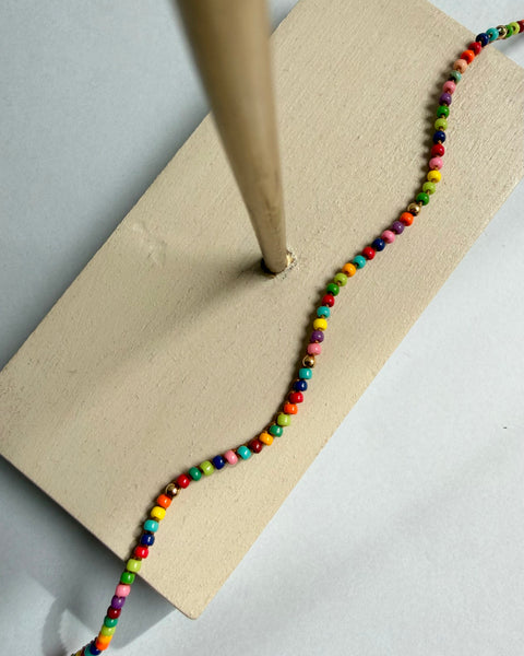 Girocollo microperline multicolor