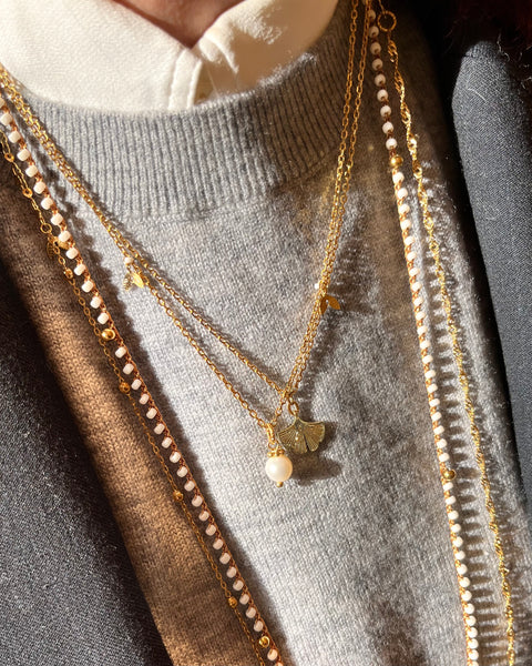 Collana foglia Gingko