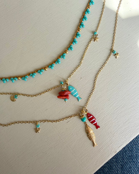 Collana Ricordi di mare turchese