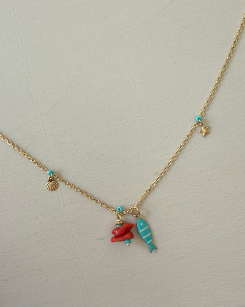 Collana Ricordi di mare turchese