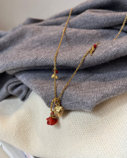 Collana corallo amore e fortuna