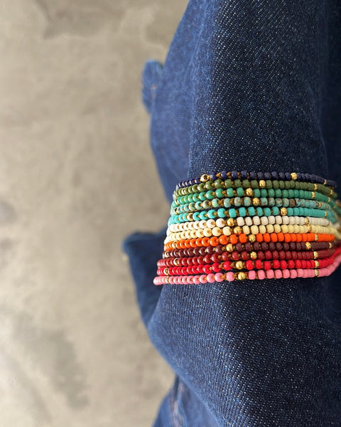 Girocollo basic perline con balls dorate