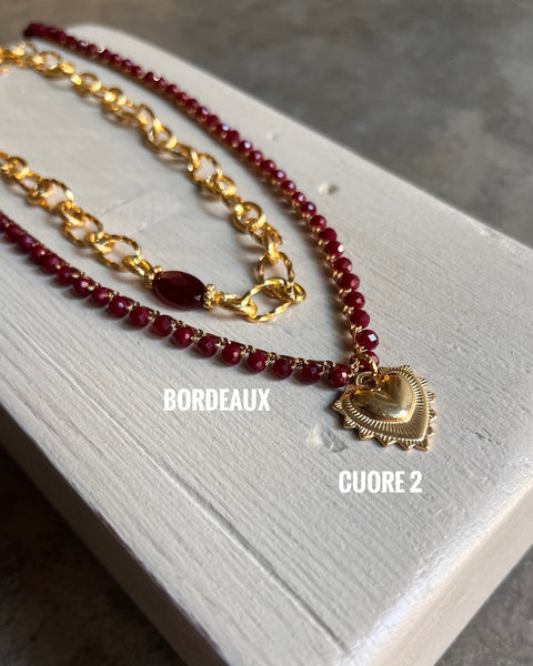 Collana uncinetto con Cuore sacro
